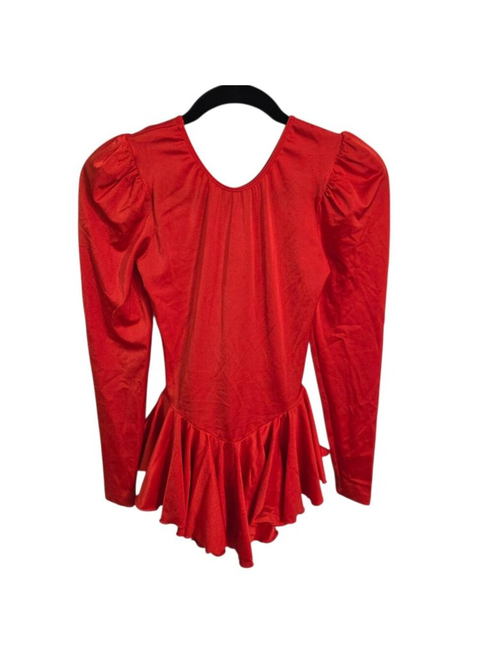 Vintage Jerrys Ice Figure Skating Dress Red Dance Costume Leotard Women M Canada